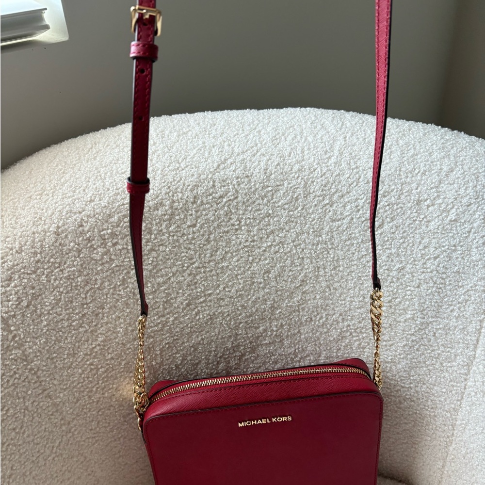 Michael Kors Red Crossbody Bag - Picture 2 of 7